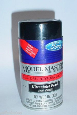 Testors Model Master Ultraviolet Pearl  Lacquer 3oz Spray Can Model Car Paint