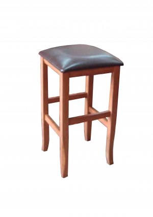 24" Upholstered Kitchen Stool Amber Color