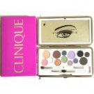 CLINIQUE brush of colour Eye Shadow Pallete Metallic Silver Purse Gift Set MADE IN USA Set MADE