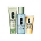 Clinique 3 step oily skin TRAVEL set-gel 30 ml+oily soap 30 ml+clarifying lotion 4 30ml