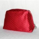 Lancome RED Sparkle Makeup Beauty Travel Cosmetic Bag