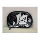 Lancome Black Bag with White Rose Design