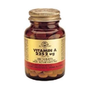 Solgar Dry Vitamin A 5,000 IU Tablets 100 Tablets