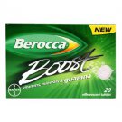 Berocca Boost Vitamins, Minerals & Guarana Effervescent Tablets 20 tabs