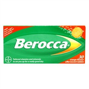 Berocca Orange Flavour Effervescent Tablets 15 tabs