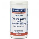 Lamberts Choline 200mg/Inositol 200mg 60 Caps