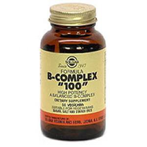 Solgar Formula Vitamin B-Complex "100" Vegetable Capsules 250 Vegicaps