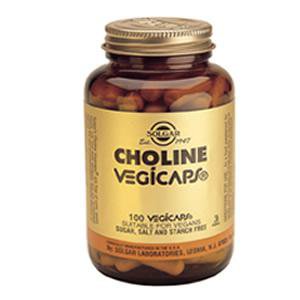 Solgar Choline Vegetable Capsules 100 Vegicaps
