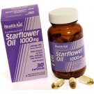 HealthAid Gamma Starflower Oil 1000mg (23% GLA) Capsules 30 Caps