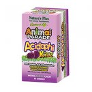 Natures Plus Animal Parade AcidophiKidz Children's Chewable with Whole Food Concentrates