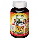 Natures Plus Animal Parade Vitamin D3 500 IU Children's Chewable - Natural Black Cherry Flavour