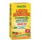 Natures Plus Liquid Sunshine Vitamin D3 2500 IU Liquid Drops - Orange Flavour 10ml