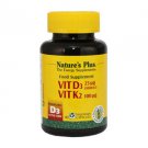 Natures Plus Vitamin D3 1000 IU/Vitamin K2 100 mcg Vcaps 90 Caps