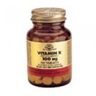 Solgar Vitamin K (Natural) 100 mcg Tablets 100 tablets