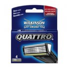 Wilkinson Sword Quattro Replacement Blades 4 Pack