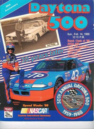 1988 Daytona 500  Program magazine