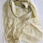 100% Cotton Scarf Wrap Solid Light Olive Soft Warm ~ Offer Local Pickup