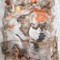 Silk Feeling Chiffon Oblong Scarf Cranes in Flowers ~ Fast Delivery as Air Lettermail