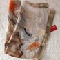 Silk Feeling Chiffon Oblong Scarf Cranes in Flowers ~ Fast Delivery as Air Lettermail
