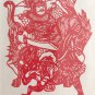 Papercut Paper-cuts Papercutting General Xu Zhu Romance Of the Three Kingdoms Art - Fast Shipping