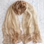 Today's Special 50% off ~ Silk Feeling Chiffon Oblong Scarf Leopard Spots Stripes ~ Fast Delivery