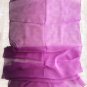 Silk Feeling Chiffon Oblong Scarf Gradient Violet ~ Fast Delivery as Air Lettermail