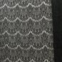 63" x 0.55 yard Black Lace Floral Fabric Eyelash ～ Fast Delivery as Air Lettermail