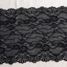 9" x 1 yd Elastic Lace Trim Black Floral Stretch ~ Fast Delivery as Air Lettermail 9" x 1 yd Elastic Lace Trim Black Floral Stretch ~ Fast Delivery as Air Lettermail