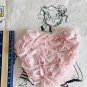 5.9" x 5.3" Rose Appliqué 3D Pink Patch Heart Love ~ Fast Delivery as Air Lettermail