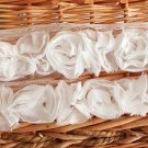 1.6" x 1 yd Lace Trim White 3D Rose Floral Appliqué on Mesh ~ Fast Delivery as Air Lettermail 1.6" x 1 yd Lace Trim White 3D Rose Floral Appliqué on Mesh ~ Fast Delivery as Air Lettermail