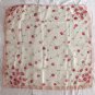 19" Silk Feeling Chiffon Scarf Wrap Peach Red Floral ~ Fast Delivery as Air Lettermail