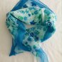 Gift 23" Chiffon Neck Head Scarf Wrap Blue Stars ~ Fast Delivery as Air Lettermail