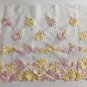7.2" x 1.1 yds Lace Trim Embroidered Floral Yellow Pink ï½� Fast Delivery as Air Lettermail
