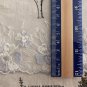 3" x 1.1 yds Lace Trim Embroidered Violet White Floral Mesh ~ Fast Delivery as Air Lettermail