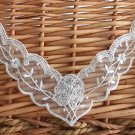 6.1" x 4.3" Collar White Embroidered Floral Lace Appliqué Patch ~ Fast Delivery as Air Lettermail 6.1" x 4.3" Collar White Embroidered Floral Lace Appliqué Patch ~ Fast Delivery as Air Lettermail