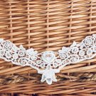 11" x 4.2" Collar White Embroidered Floral Appliqué Patch ~ Fast Delivery as Air Lettermail 11" x 4.2" Collar White Embroidered Floral Appliqué Patch ~ Fast Delivery as Air Lettermail