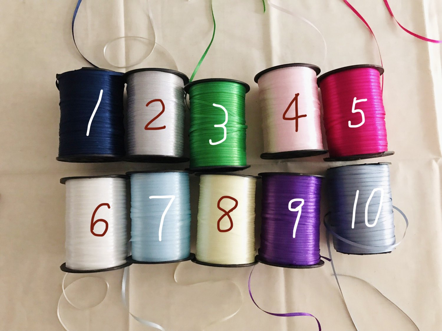 10 yds 0.12" Band Ribbon Trim - Choose 1 from 10 colours ï½� Fast Delivery as Air Lettermail