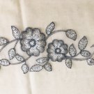 10" x 4.3" Patch Flowers Embroidered Floral & Sequins Appliqué ～ Fast Delivery as Air Lettermail