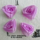 10 pc 1.57" Appliqué Patch 3D Flowers Violet ～ Fast Delivery as Air Lettermail