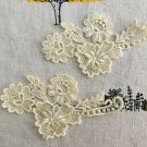 2 pcs 5" x 2.6" Patch Yellow Foral Flowers Appliqué ～ Fast Delivery as Air Lettermail