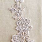9.5" x 3.2" Patch Flower White Embroidered Floral Appliqué ~ Fast Delivery as Lettermail 9.5" x 3.2" Patch Flower White Embroidered Floral Appliqué ~ Fast Delivery as Lettermail