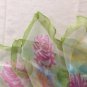 23" Silk Feeling Chiffon Neck Head Scarf Wrap "Blooming Flowers in Spring" - Fast Shipping