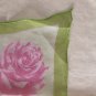 23" Silk Feeling Chiffon Neck Head Scarf Wrap "Blooming Flowers in Spring" - Fast Shipping