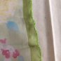 23" Silk Feeling Chiffon Neck Head Scarf Wrap "Blooming Flowers in Spring" - Fast Shipping