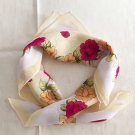 Gift 22'' Silk Feeling Chiffon Neck Head Scarf Wrap "Roses Garlands" minor defects - Fast Shipping Gift 22'' Silk Feeling Chiffon Neck Head Scarf Wrap "Roses Garlands" minor defects - Fast Shipping
