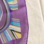 19" Silk Feeling Chiffon Scarf Wrap Blooming Purple Blue Yellow ~ Fast Delivery as Air Lettermail