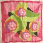 19" Silk Feeling Chiffon Scarf Wrap Floral & Leaves Gift ~ Fast Delivery as Air Lettermail
