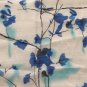 Gift 23" Chiffon Neck Head Scarf Wrap "Blue Leaves on Twigs" &iuml;&frac12;� Fast Delivery as Air Lettermail