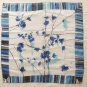 Gift 23" Chiffon Neck Head Scarf Wrap "Blue Leaves on Twigs" &iuml;&frac12;� Fast Delivery as Air Lettermail