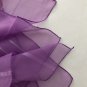 21" Silk Feeling Chiffon Square Scarf Wrap Violet Gift ï½� Fast Delivery as Air Lettermail